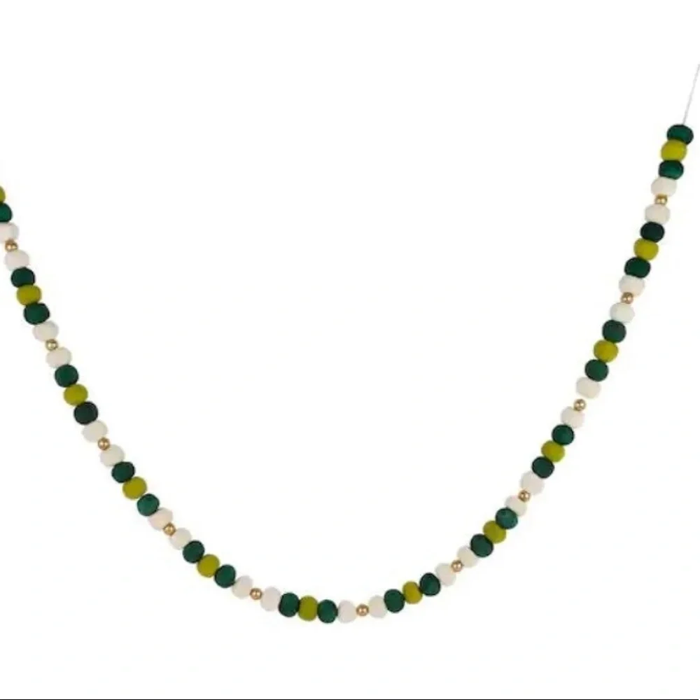 St Patrick’s Day Wool Pom Pom Garland String Single Strand 6 feet